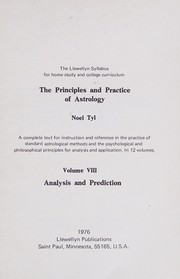 Cover of: Analysis and Prediction (The Principles & Practice of Astrology)