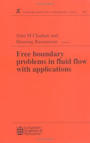 Cover of: Free boundary problems in fluid flow with applications: proceedings of the international colloquium 'Free boundary problems, theory and applications'