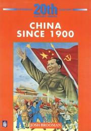 Cover of: China Since 1900