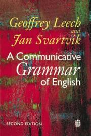 Cover of: A communicative grammar of English
