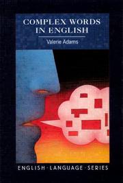 Cover of: Complex Words in English, English Language Series