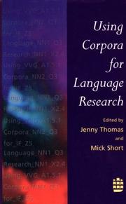 Cover of: Using Corpora Language Research