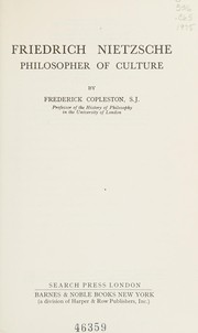 Cover of: Friedrich Nietzsche by Frederick Charles Copleston