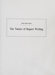 Cover of: Report writing for criminal justice professionals