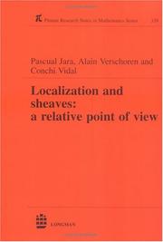 Cover of: Localization and Sheaves: A Relative Point of View (Pitman Research Notes in Mathematics)
