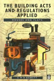Cover of: The Building Acts and Regulations Applied | C. M. Barritt