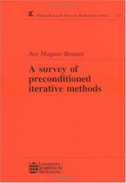A survey of preconditioned iterative methods by A. M. Bruaset