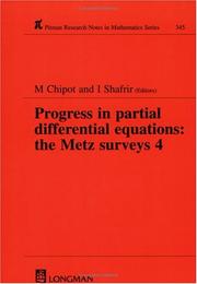 Cover of: Progress in Partial Differential Equations by Michel Chipot, I Shafrir