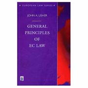 Cover of: General principles of EC law