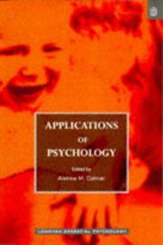 Cover of: Applications of psychology | 