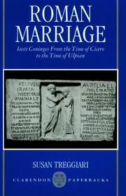 Cover of: Roman Marriage by Susan Treggiari