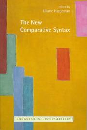 New Comparative Syntax by Liliane Haegeman