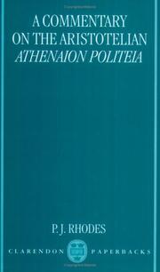 Cover of: A Commentary on the Aristotelian Athenaion Politeia by P. J. Rhodes