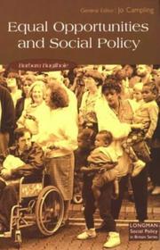 Cover of: Equal opportunities and social policy by Barbara Bagilhole