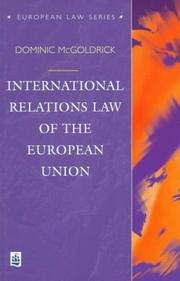 Cover of: International relations law of the European Union