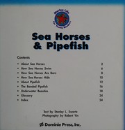 Cover of: Sea Horses and Pipe Fish by Stanley L. Swartz