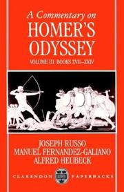 Cover of: A Commentary on Homer's Odyssey: Volume III by 