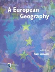 Cover of: A European Geography by Tim Unwin