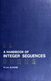 Cover of: A  handbook of integer sequences