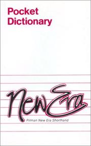 Cover of: Pitman New Era Shorthand Pocket Dictionary (Pitman) by Pitman Publishing Ltd