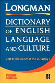 Cover of: Longman Dictionary of English Language and Culture