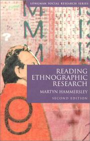 Cover of: Reading ethnographic research by Martyn Hammersley
