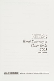 Cover of: NIRA's world directory of think tanks 2005