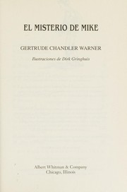 Cover of: El misterio de Mike by Gertrude Chandler Warner