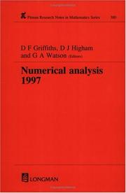 Cover of: Numerical Analysis 1997 (Research Notes in Mathematics Series)