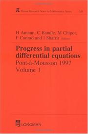 Cover of: Progress in Partial Differential Equations: Pont-A-Mousson 1997, Volume 384