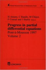 Cover of: Progress in Partial Differential Equations by Herbert Amann, C Bandle, Michel Chipot, F Conrad, I Shafrir