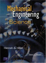 Cover of: Mechanical engineering science