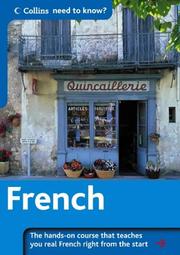 Front cover of Speak French (Collins Need to Know?) by Unknown