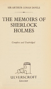 Cover of: The memoirs of Sherlock Holmes by Doyle, A. Conan