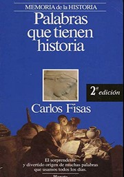 Cover of: Palabras que tienen historia