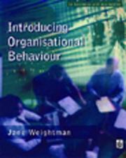 Cover of: Introducing organisational behaviour