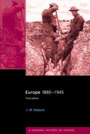 Cover of: Europe 1880-1945 by J.M. Roberts