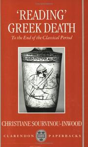 "Reading" Greek Death by Christiane Sourvinou-Inwood