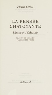 La pensée chatoyante by Pietro Citati