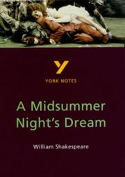 Cover of: York Notes on William Shakespeare's "Midsummer Night's Dream" by R.P. Draper