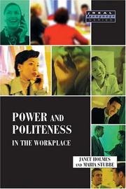 Cover of: Power and Politeness in the Workplace