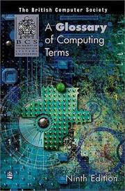 Cover of: A Glossary of Computing Terms