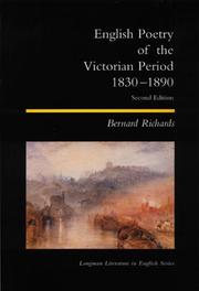 Cover of: English Poetry of the Victorian Period 1830-1890: Longman Literature in English Series (2nd Edition)