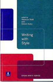 Cover of: Writing with style by edited by Rebecca Stott and Simon Avery.