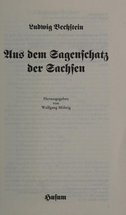 Aus dem Sagenschatz der Sachsen by Wolfgang Möhrig, Ludwig Bechstein