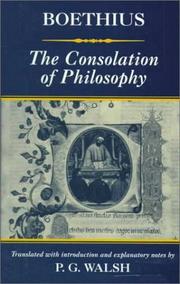 Cover of: The consolation of philosophy by Boethius