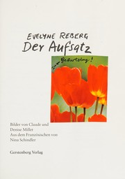 Cover of: Der Aufsatz by Évelyne Reberg, Claude Millet, Nina Schindler