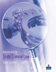 Cover of: Introduction to Scots Criminal Law