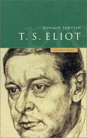 Cover of: Preface to T.S. Elliot, A