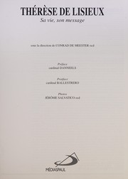 Cover of: Thérèse de Lisieux: sa vie, son message